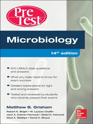 cover image of Microbiology PreTest Self-Assessment and Review